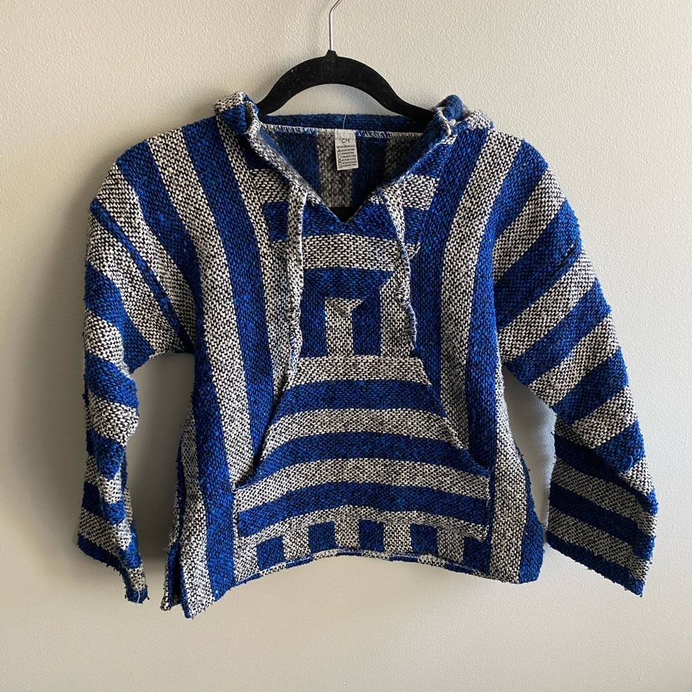 Cropped Baja Poncho